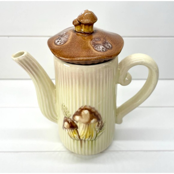 Vintage Mushroom Coffee Pot Teapot - Picture 5 of 9